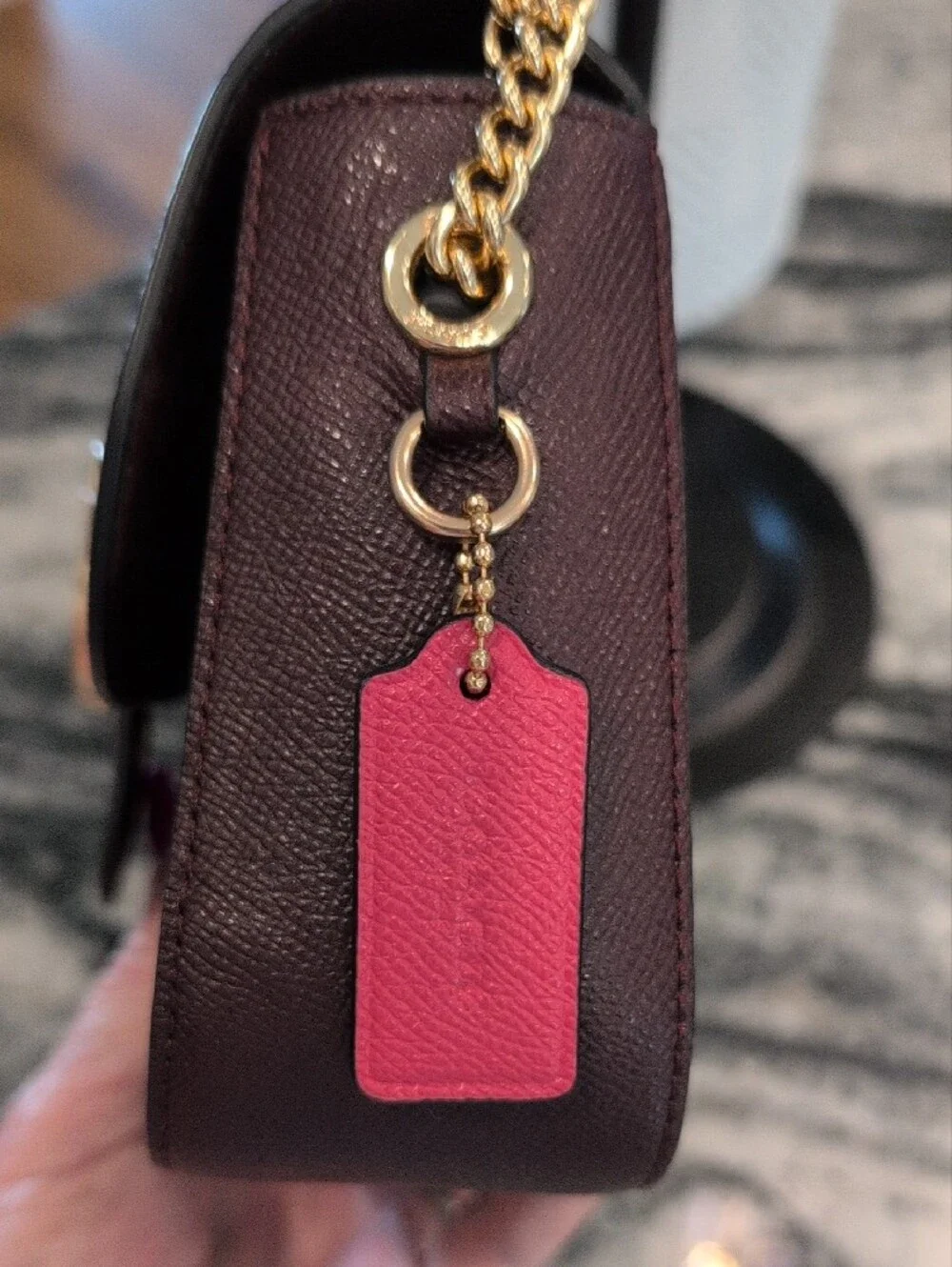 Coach Gemma Two-Toned Shoulder Crossbody Bag with Crystal Butterfly Buckle